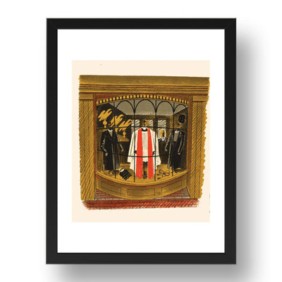 clerical outfitter by Eric Ravilious, 17x13" Frame