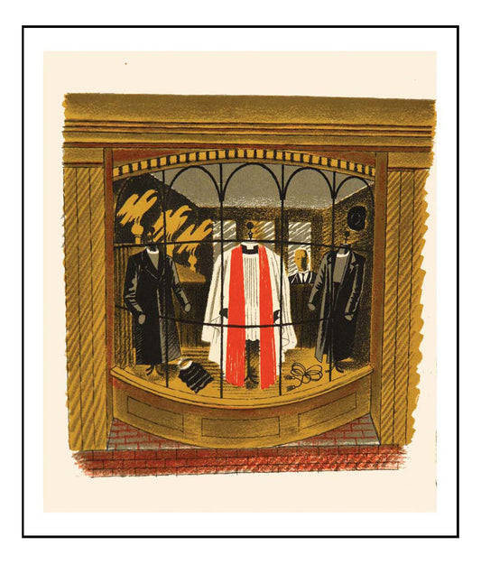 clerical-outfitter by Eric Ravilious -A4 Poster
