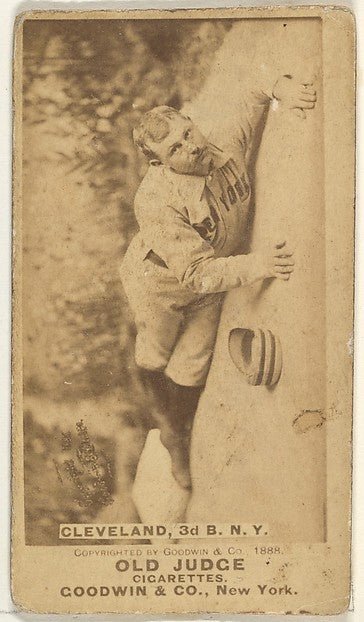 Cleveland 3rd Base New York from the Old Judge series for O-16x12"(A3) Poster