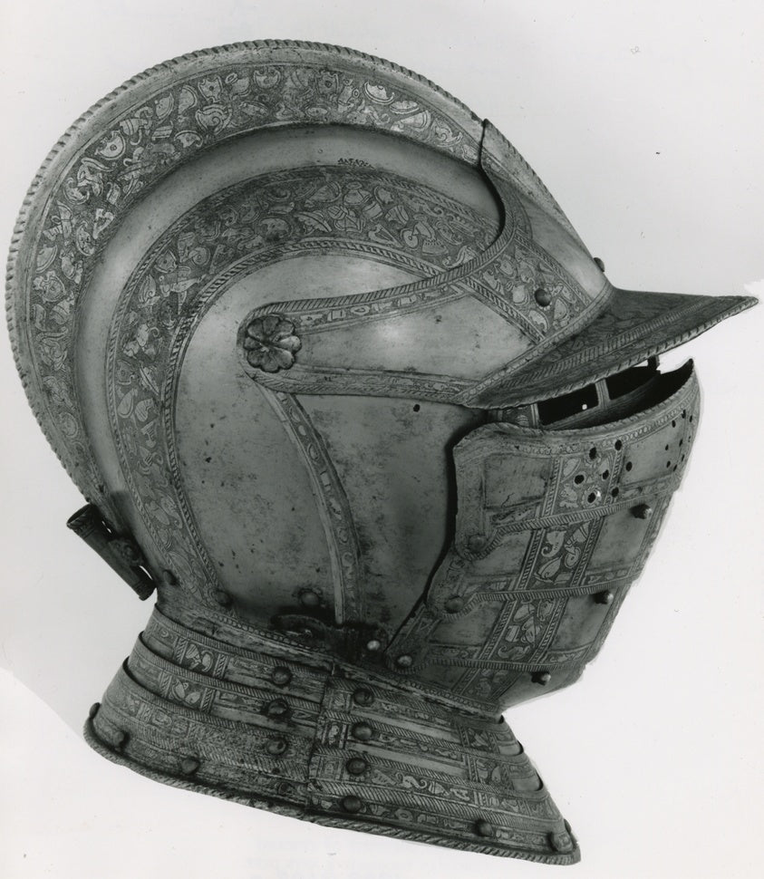 Close Helmet of Three-Quarter Armor by  Italian, Milan,23x16"( A2 size ) Poster Print