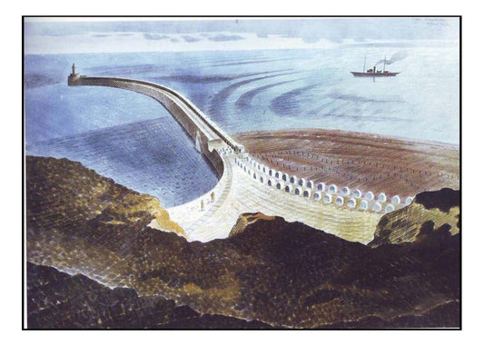 Coastal Defense - WW2 War Artist Captain Eric Ravilious, vintage art, A3 (16x12") Poster Print