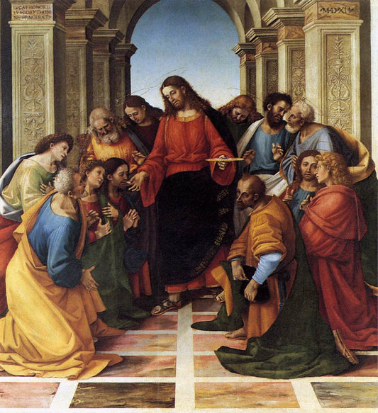 Communion of the Apostles, vintage artwork by Luca Signorelli, A3 (16x12") Poster Print