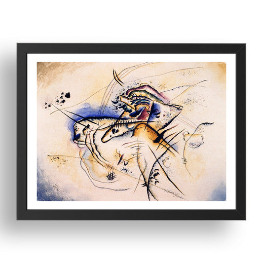 Composition 1916 by Wassily Kandinsky, 17x13" Frame