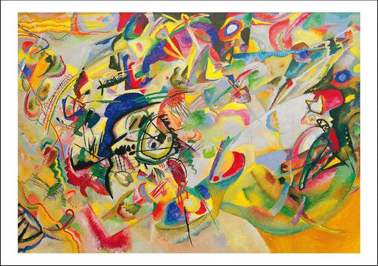 composition-7-1913- by Wassily Kandinsky, 23x16"( A2 size ) Poster Print