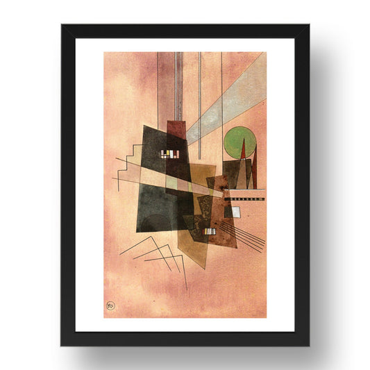 Concentric 1924 by Wassily Kandinsky, 17x13" Frame