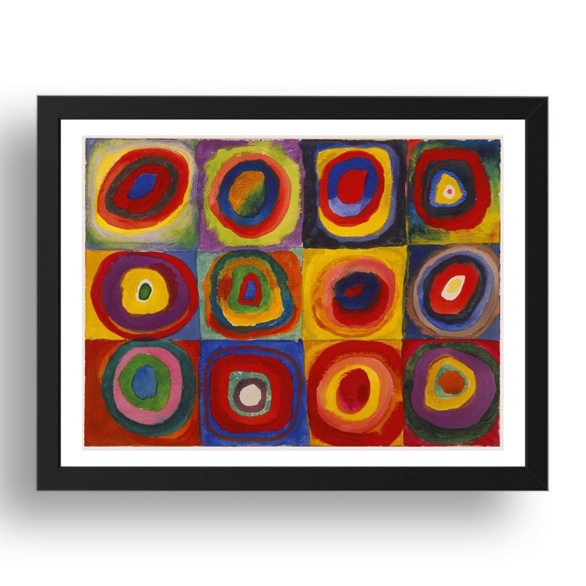 Concentric Circles 1913 by Wassily Kandinsky, 17x13" Frame
