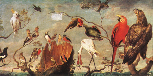 Concert of Birds (I), vintage artwork by Frans Snyders, A3 (16x12") Poster Print