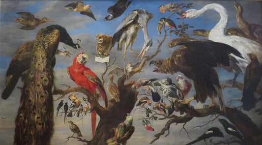Concert of Birds, vintage artwork by Frans Snyders, A3 (16x12") Poster Print