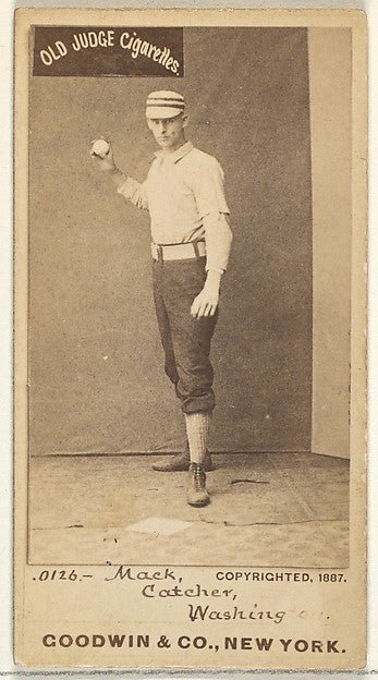 Connie Mack Catcher Washington Nationals from the Old Judge-16x12"(A3) Poster