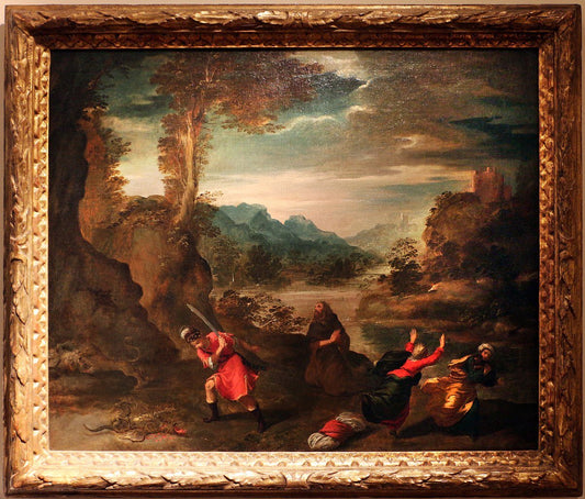 Conversion of Saul, vintage artwork by Ippolito Scarsella, 12x8" (A4) Poster