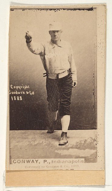 :Conway Pitcher Indianapolis from the Old Judge series for O-16x12"(A3) Poster