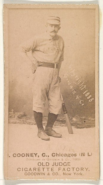 :Cooney Catcher Chicago from the Old Judge series for Old Ju-16x12"(A3) Poster