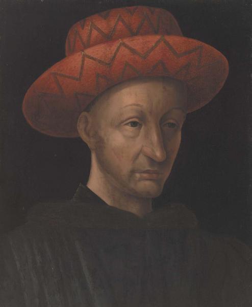 Copy of 'Portrait of Charles VII', vintage artwork by After Jean Fouquet, A3 (16x12") Poster Print