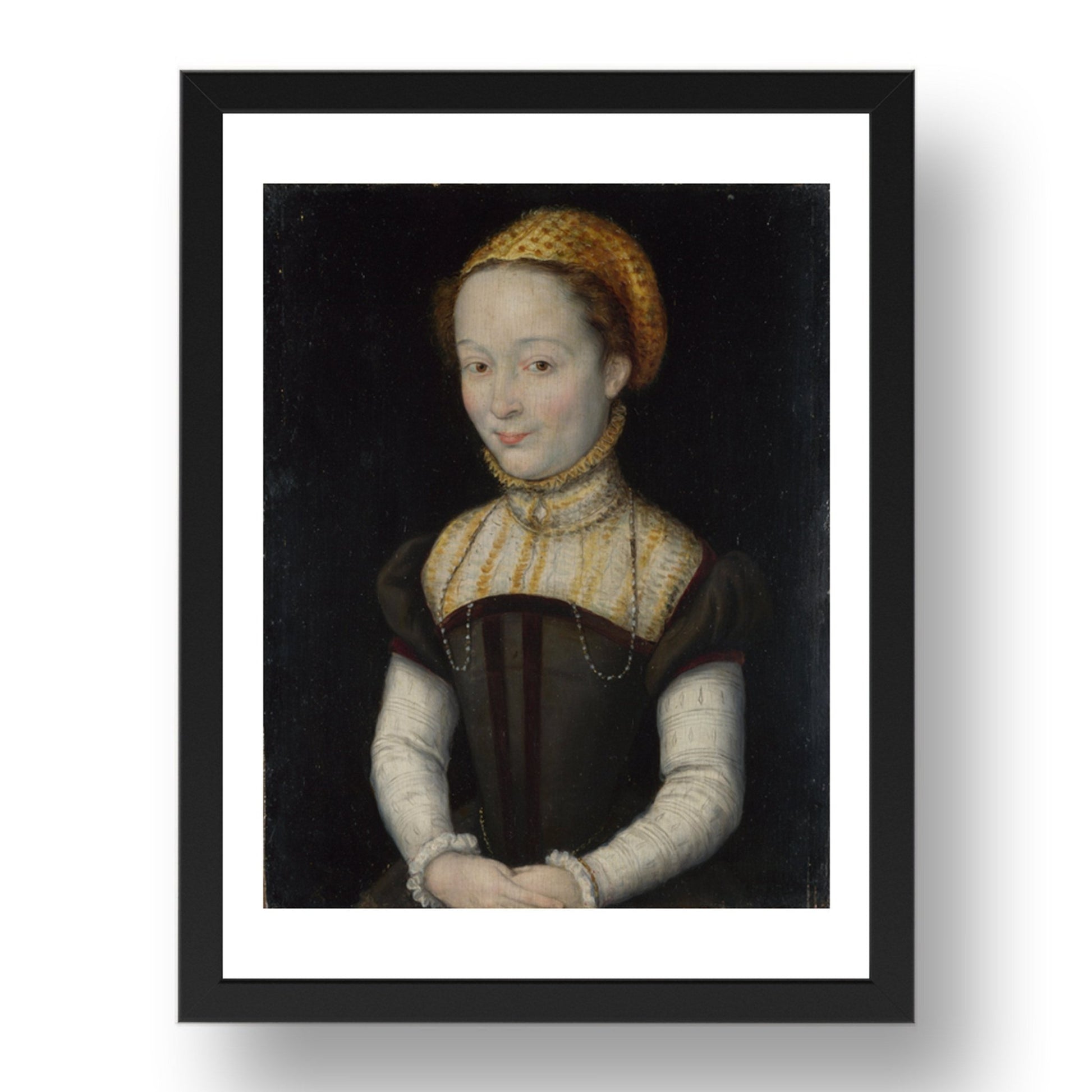 Corneille de Lyon: Portrait of a Woman, Poster in 17x13"(A3) Frame