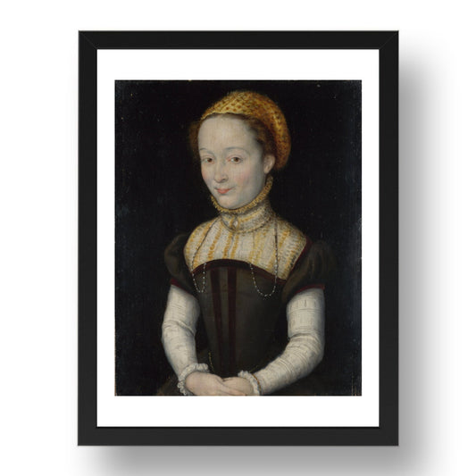 Corneille de Lyon: Portrait of a Woman, Poster in 17x13"(A3) Frame