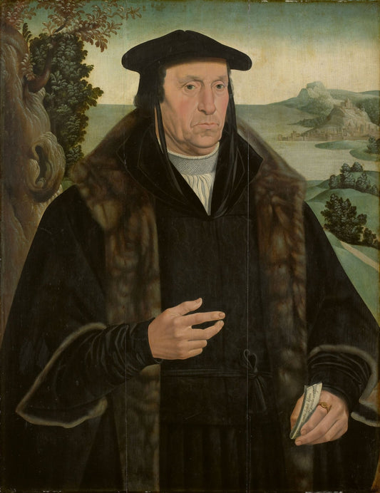 Cornelis Aerentsz van der Dussen (1481-1556), vintage artwork by Jan van Scorel, A3 (16x12") Poster Print