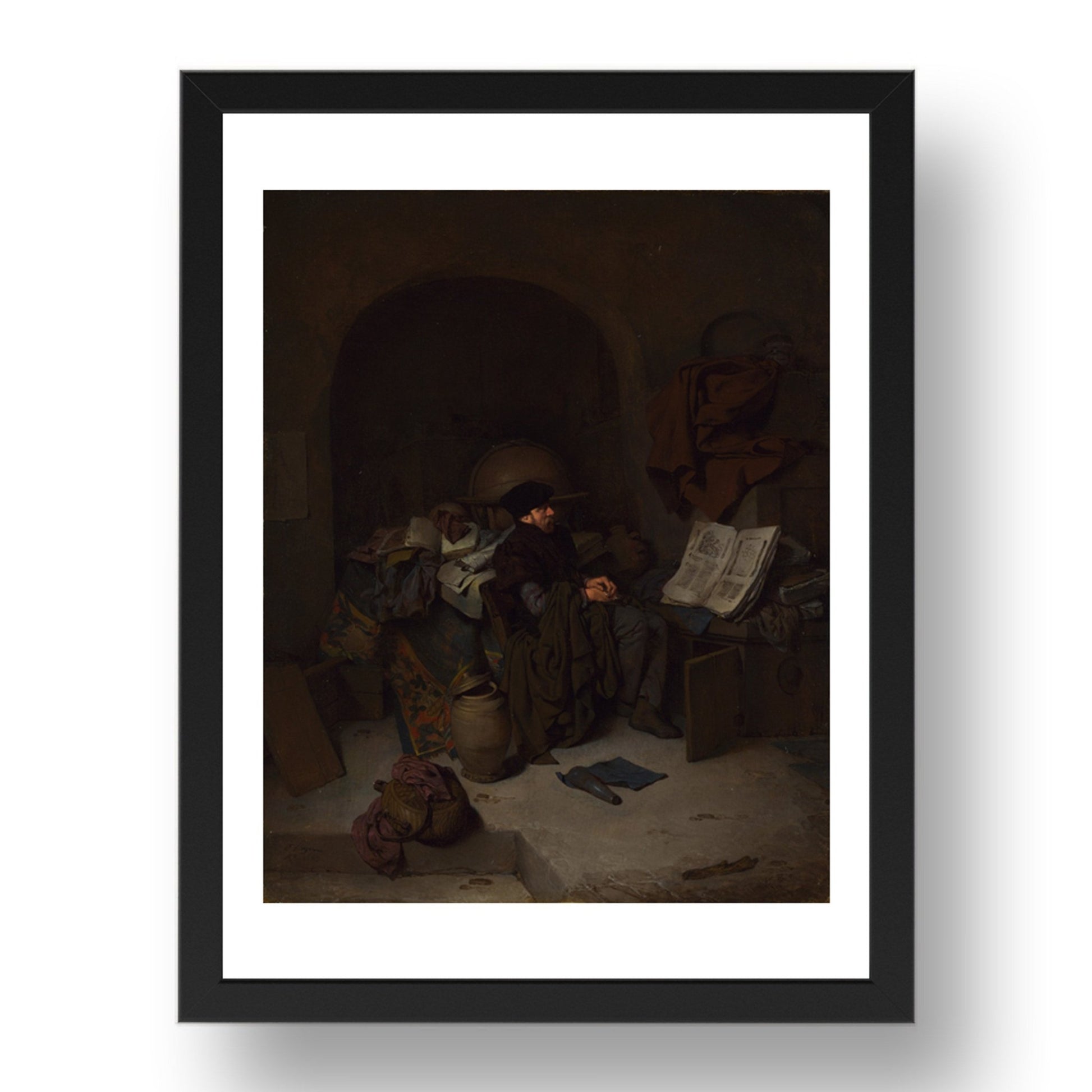 Cornelis Bega: An Astrologer, Poster in 17x13"(A3) Frame