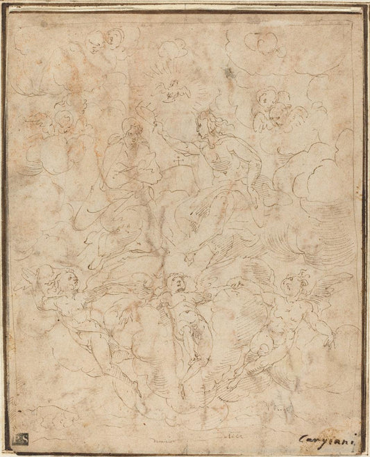 Cornelis Schut I:Coronation of the Virgin,16x12"(A3) Poster