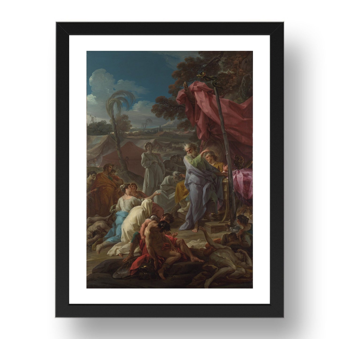 Corrado Giaquinto: The Brazen Serpent, Poster in 17x13"(A3) Frame