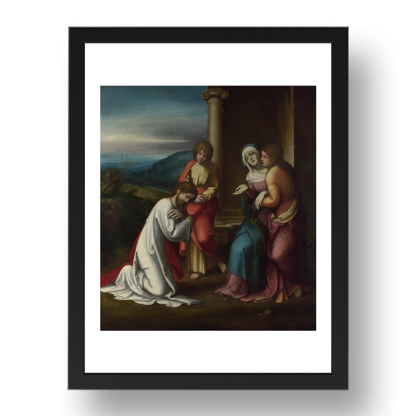 Correggio: Christ taking Leave of his Mother, Poster in 17x13"(A3) Frame