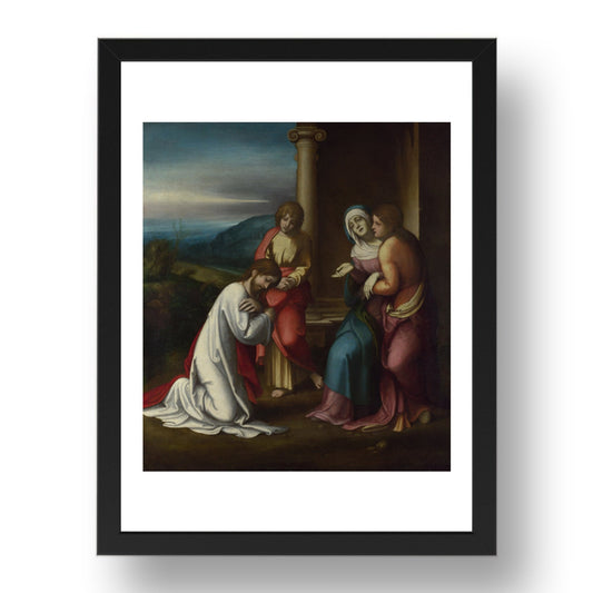 Correggio: Christ taking Leave of his Mother, Poster in 17x13"(A3) Frame