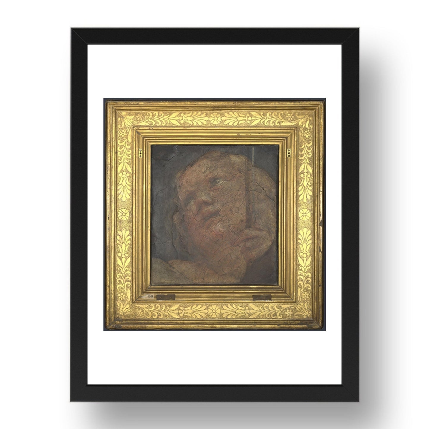 Correggio: Head of an Angel (1), Poster in 17x13"(A3) Frame