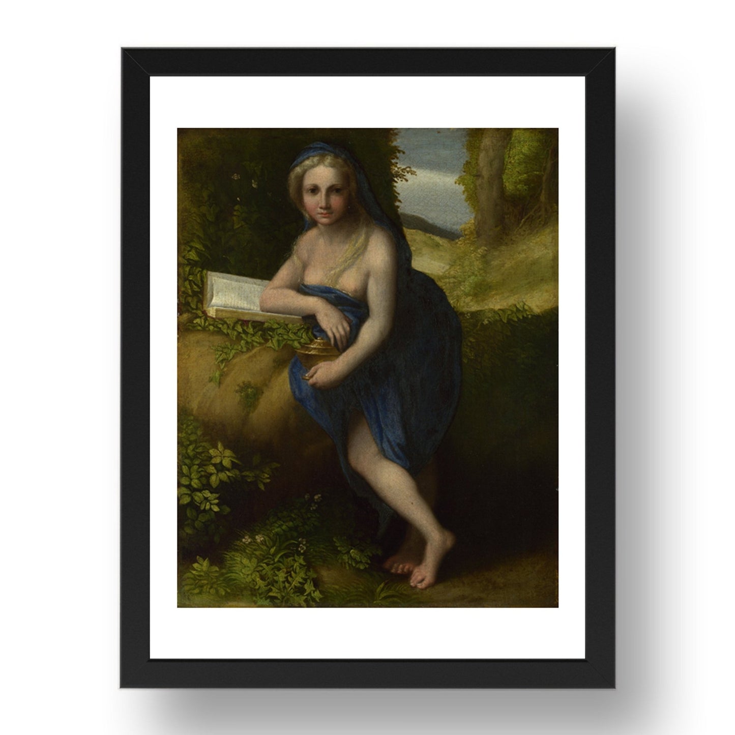 Correggio: The Magdalen, Poster in 17x13"(A3) Frame