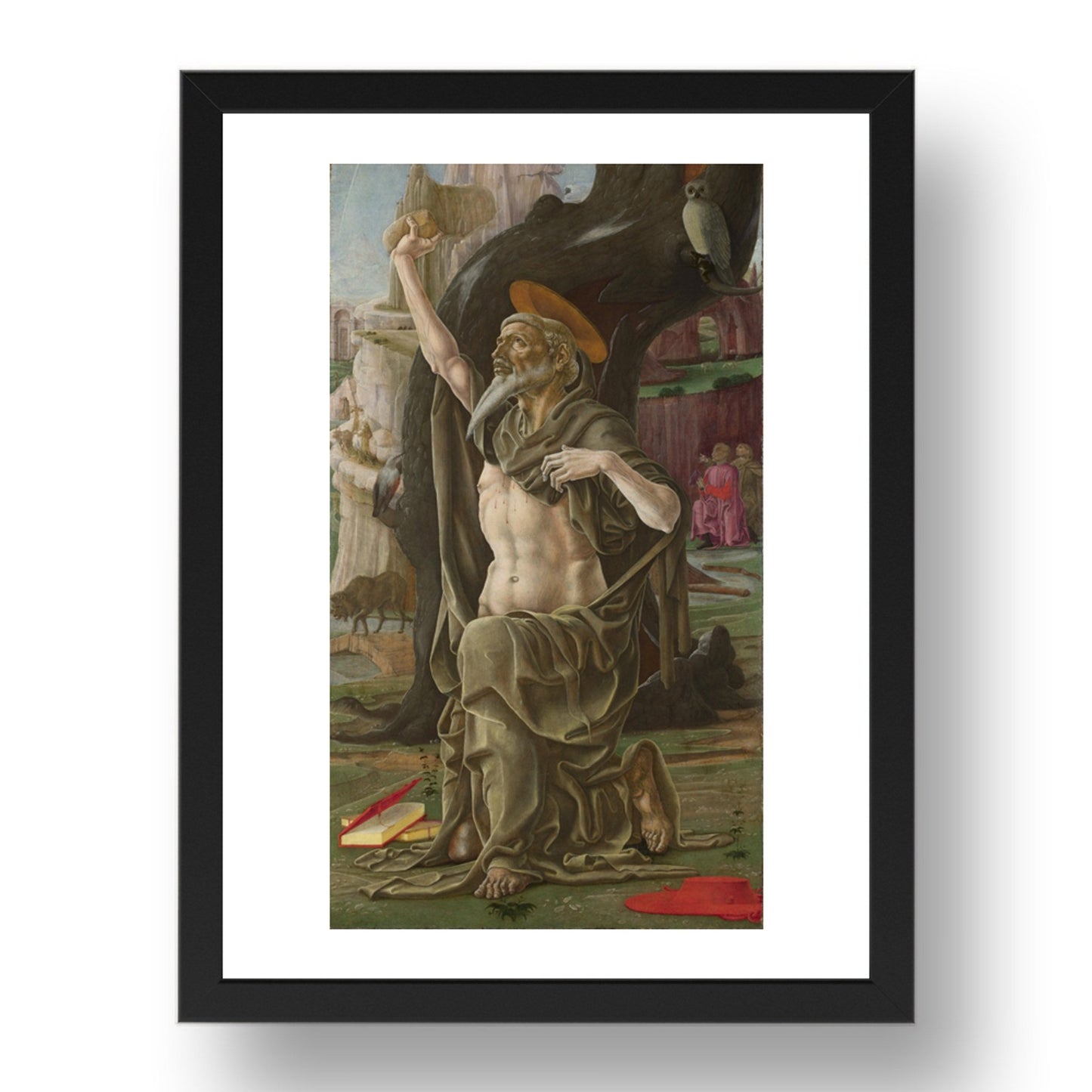 Cosimo Tura: Saint Jerome, Poster in 17x13"(A3) Frame