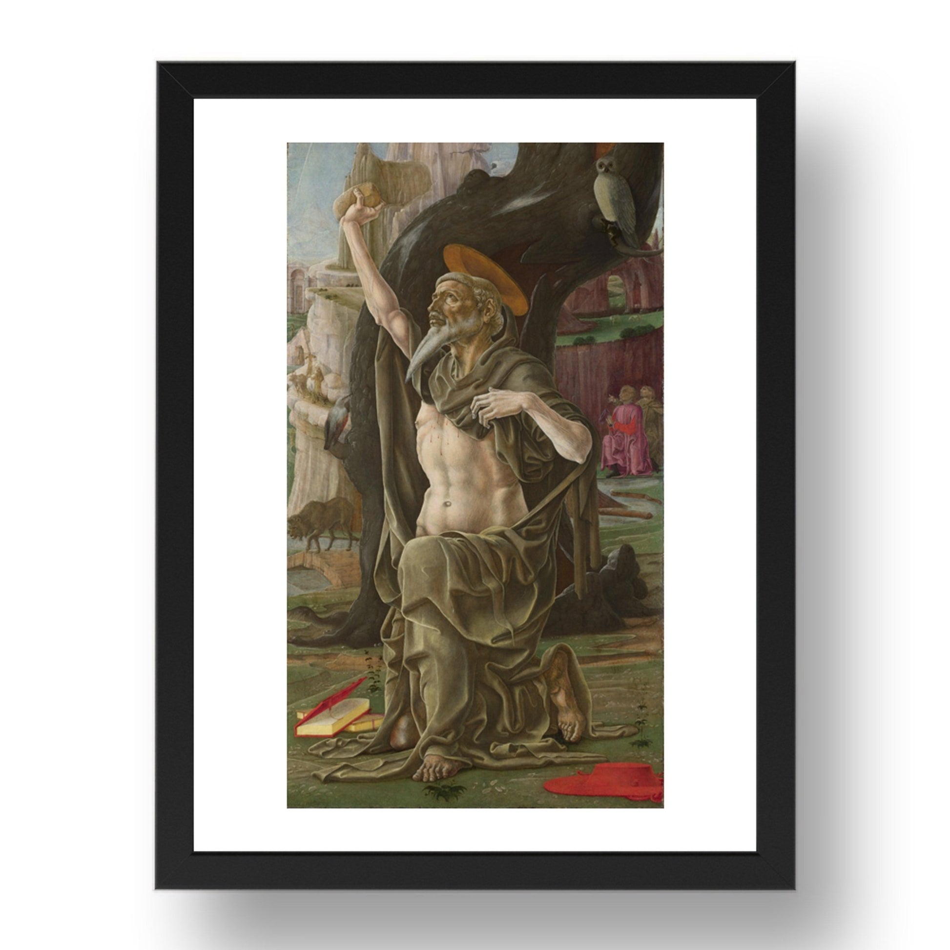 Cosimo Tura: Saint Jerome, Poster in 17x13"(A3) Frame