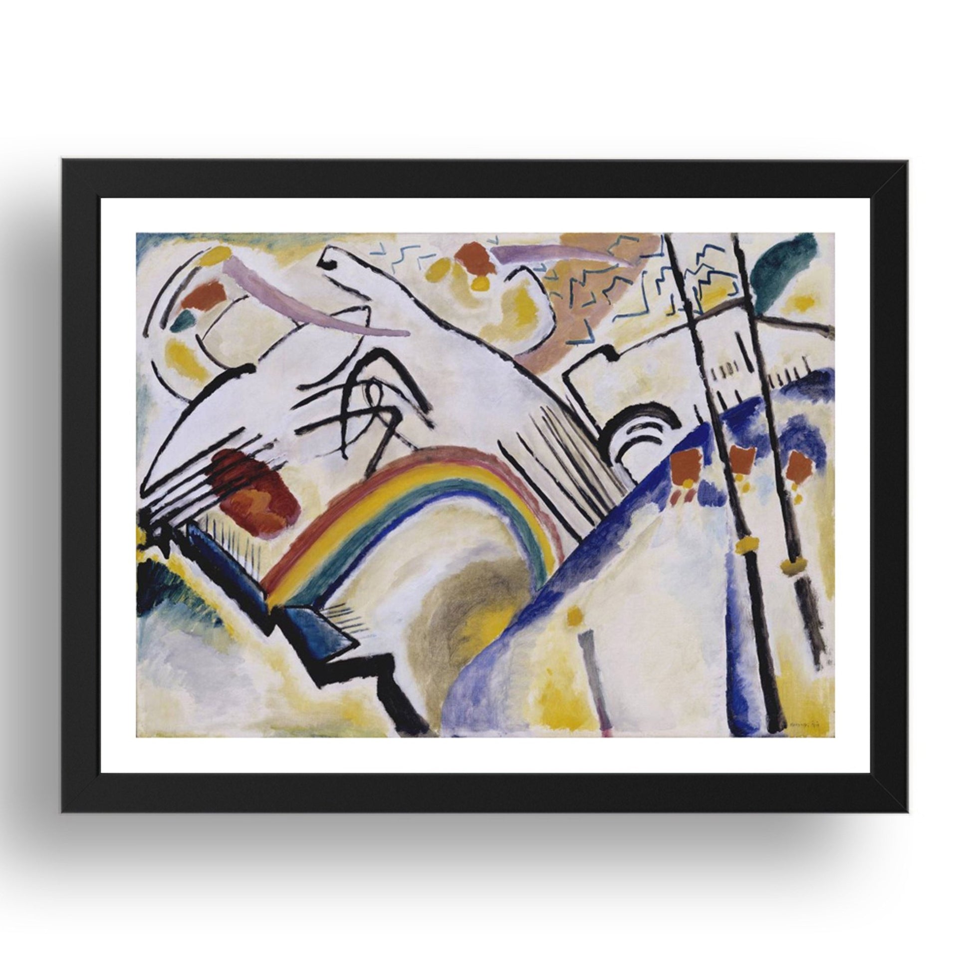 Cossacks 1910 1911 by Wassily Kandinsky, 17x13" Frame