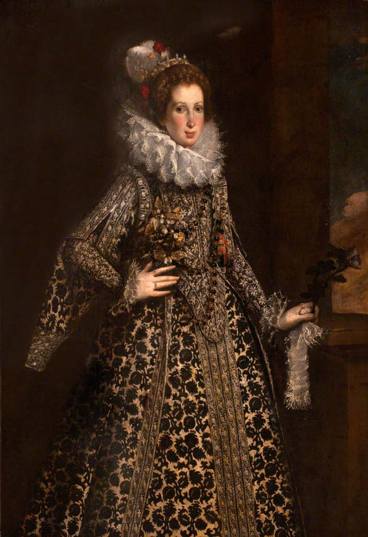Countess Pallavicino, vintage artwork by Juan Pantoja de la Cruz, A3 (16x12") Poster Print