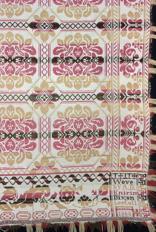 Coverlet by  Adam D. Knirim (American, born German, 1830- after 1883), 23x16"( A2 size ) Poster Print