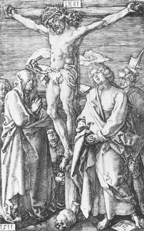 Crucifixion (No. 11), vintage artwork by Albrecht Dürer, A3 (16x12") Poster Print
