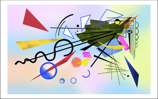 cuadrofondo2 by Wassily Kandinsky, 16x12"(A3) Poster Print