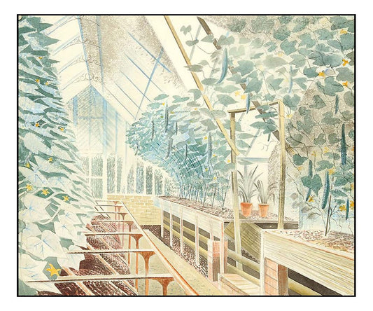 Cucumber House by Eric Ravilious, vintage art, A3 (16x12") Poster Print