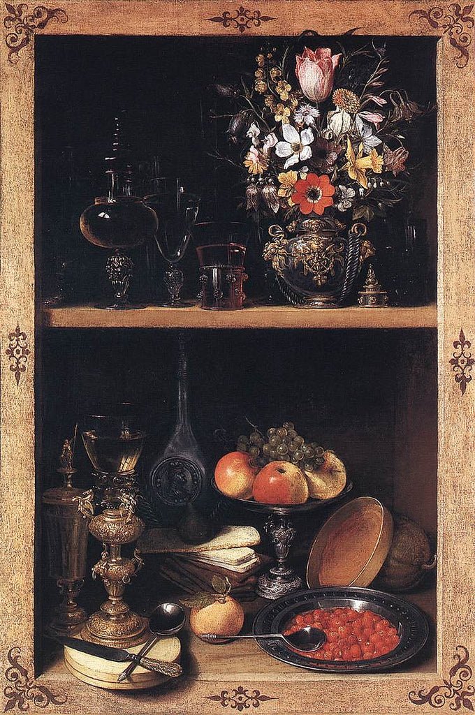Cupboard, vintage artwork by Georg Flegel, A3 (16x12") Poster Print