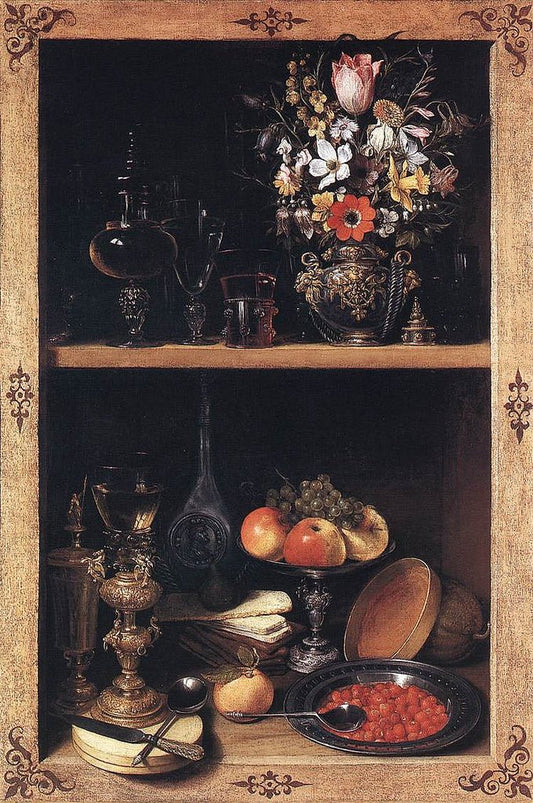 Cupboard, vintage artwork by Georg Flegel, A3 (16x12") Poster Print
