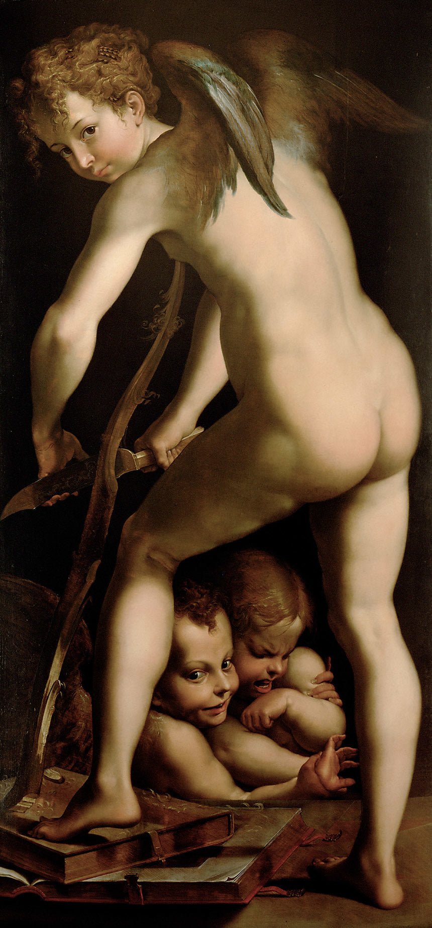 Cupid with Bow, vintage artwork by Joseph Heintz the Elder, A3 (16x12") Poster Print