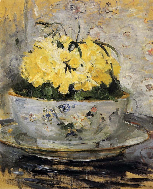 Daffodils - 1885 - by Berthe Morisot, vintage art, modern poster print