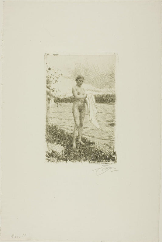 Dal River by  Anders Zorn, 23x16"( A2 size) Poster Print