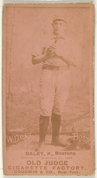 :Daley Pitcher Boston from the Old Judge series for Old Judg-16x12"(A3) Poster