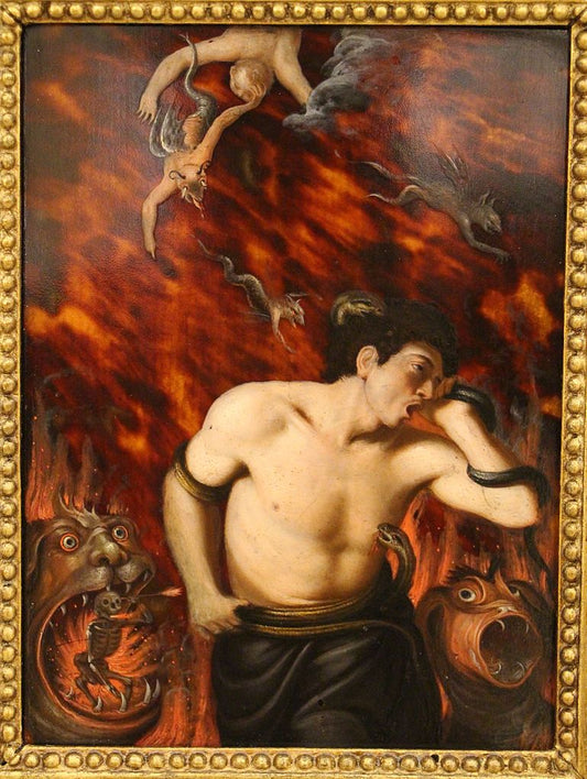 Damned Soul, vintage artwork by Leonello Spada, A3 (16x12") Poster Print