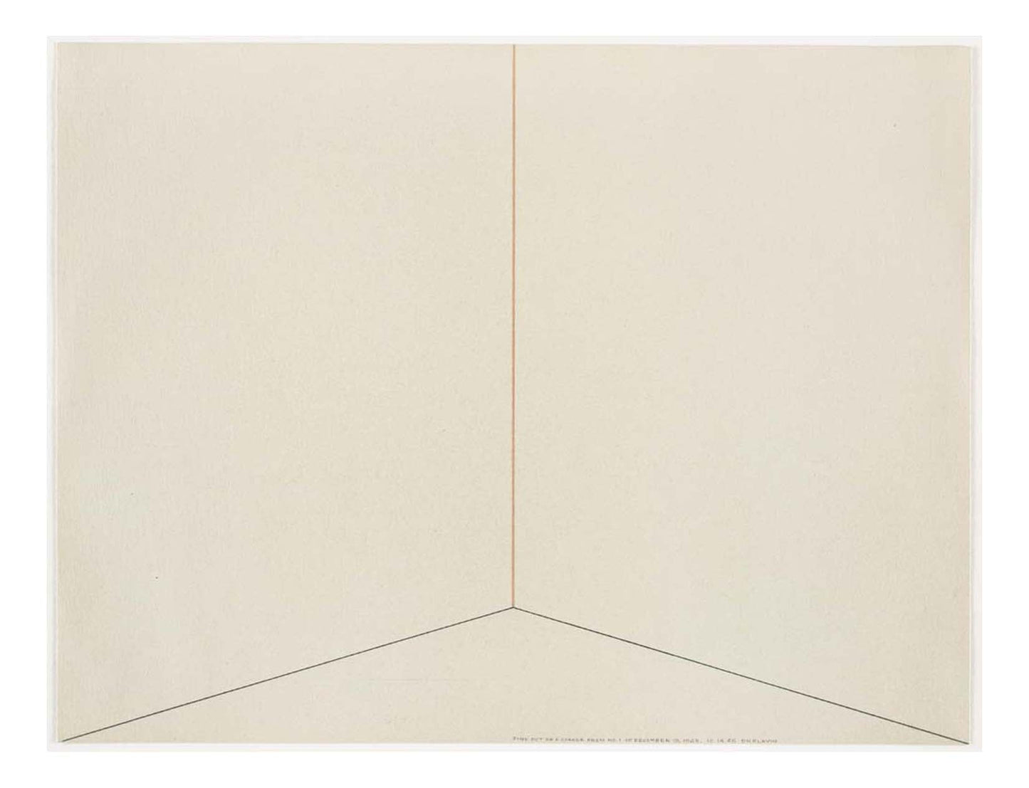 Dan Flavin - Pink out of a Corner from No. 1 of December 19, 1963, 16x12" (A3) Poster Print