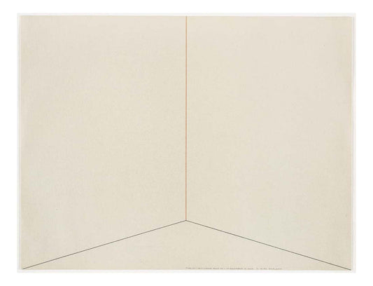 Dan Flavin - Pink out of a Corner from No. 1 of December 19, 1963, 16x12" (A3) Poster Print