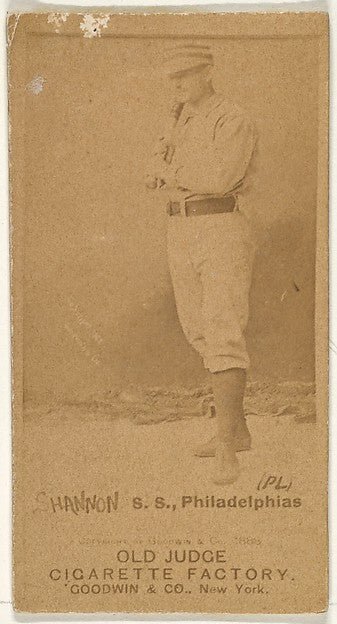 Daniel Webster "Dan" Shannon Shortstop Philadelphia from th-16x12"(A3) Poster