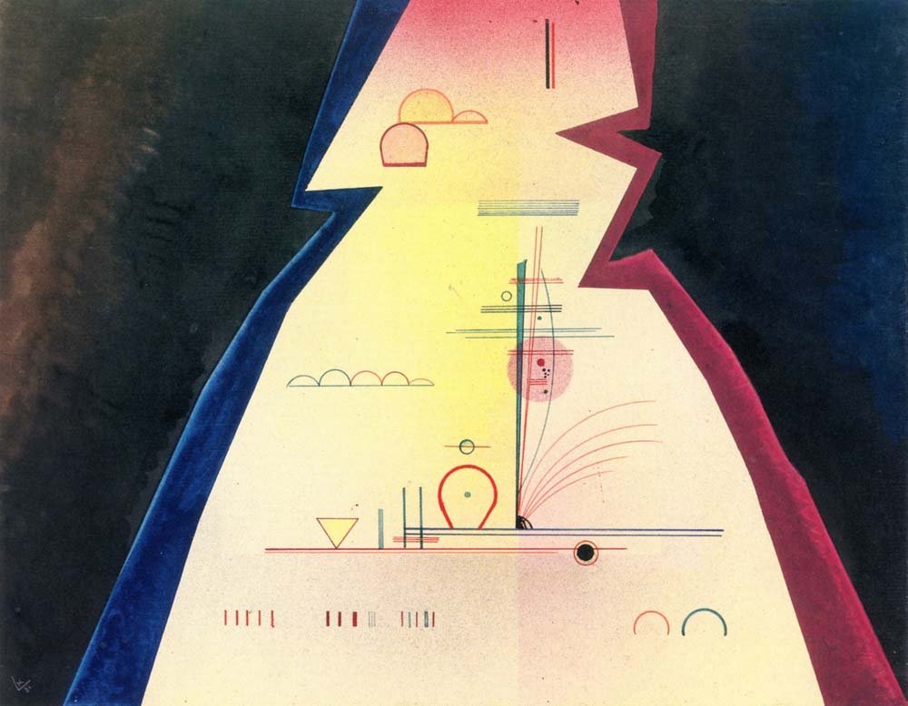 Dark Points- 1931 by Wassily Kandinsky, 23x16"( A2 size ) Poster Print