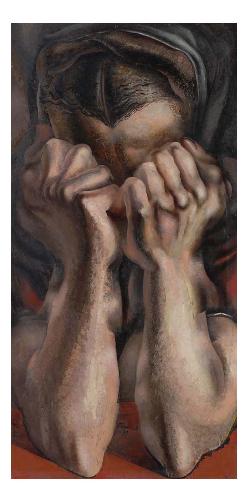 David Alfaro Siqueiros - The Sob, 16x12" (A3) Poster Print