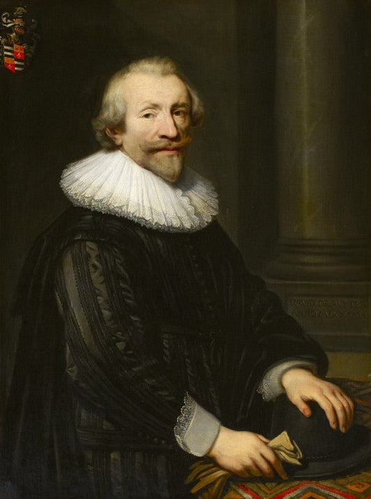 David de Ruyter (c.1580–1663), vintage artwork by Jan van Ravesteyn, 12x8" (A4) Poster