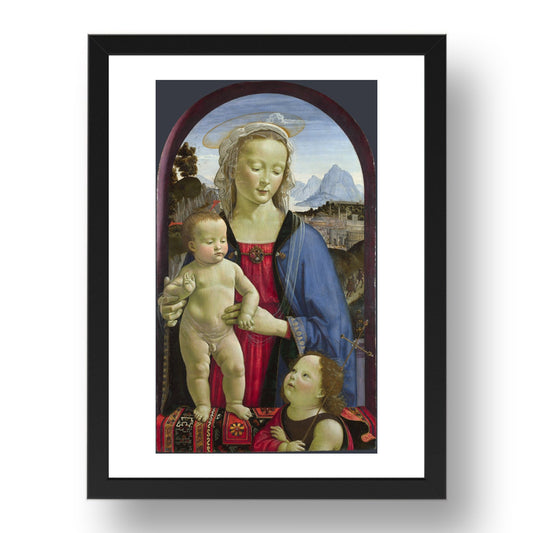 David Ghirlandaio: The Virgin and Child with Saint John, Poster in 17x13"(A3) Frame