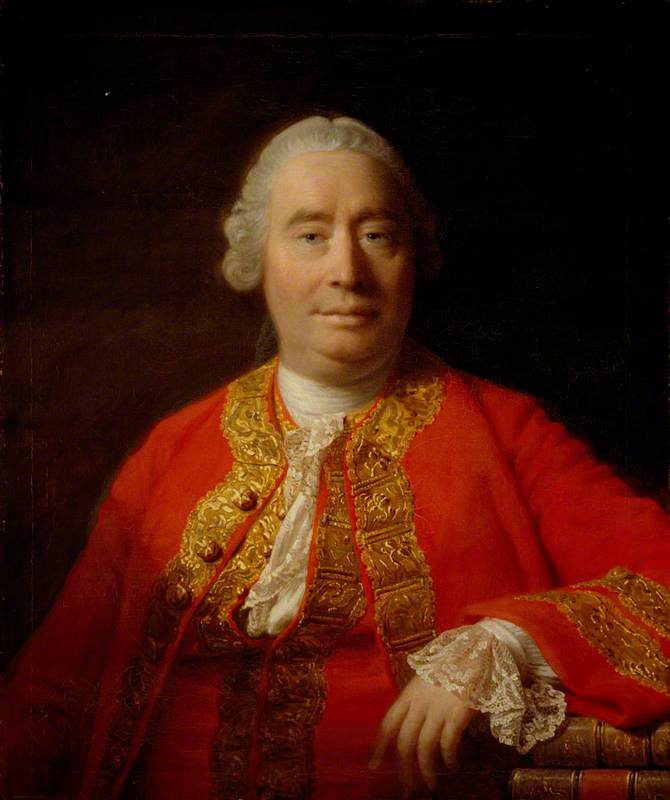 David Hume by Allan Ramsay, vintage art, modern poster print